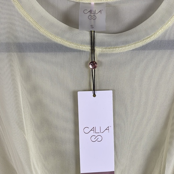 NWT Calia Twisted Mesh Tee Light Green - Picture 7 of 12